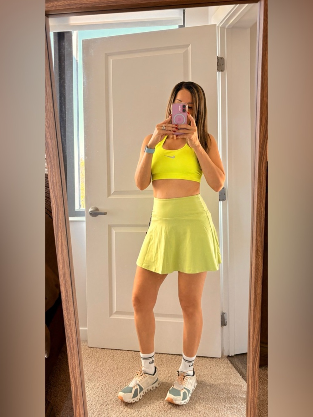 Girlfriend Collective Light Green Sport Skort